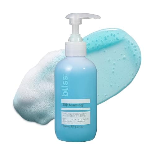 Bliss Fab Foaming 2-In-1 Cleanser and Exfoliator with Bamboo Buffers - 6.4 Fl Oz - Oil-Free Gel Face Wash - Makeup Remover - Vegan & Cruelty Free - Fab Foaming - 2-In-1 Cleanser - Image 1