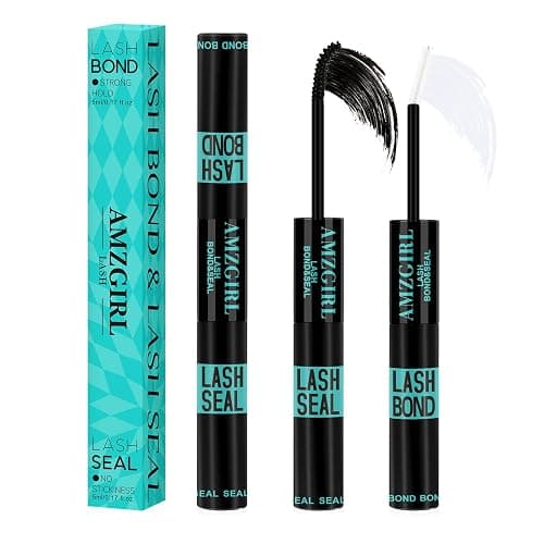 Lash Bond and Seal,Lash Glue for Eyelash Extensions,Eyelashes Clusters Lash Bond and Seal Waterproof 10ml,2 in 1 Eyelash Bond and Seal Long Lasting,Bond and Seal Lash Extensions Strong Hold - Image 1