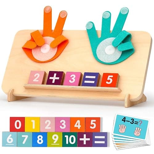 MOTREE Preschool Learning Toys for Toddlers 2-4, Educational Math Manipulatives Number Counting Blocks for Kids, Montessori Toys for 3-5 Year Old Boys Girls Birthday Gifts - Image 1