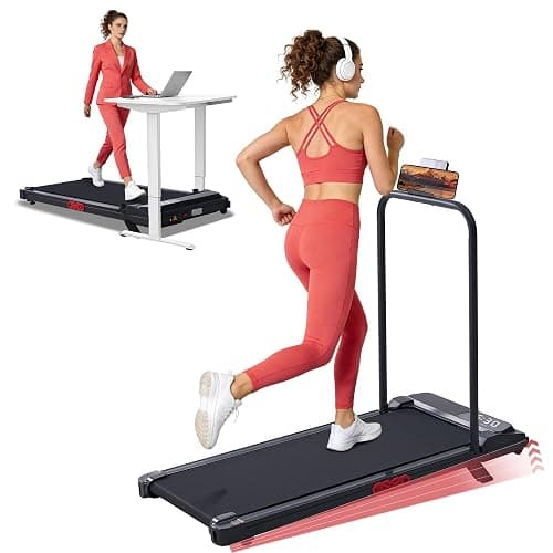 MCRG Walking Pad with Incline, Portable Treadmill with Handle Bar for Home | 2026 Upgrade Electric Walking pad Treadmill for Home Small, Mini Under Desk Treadmills for Exercising, 0.6-7.6MPH, 350LBS - Image 1
