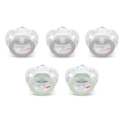 NUK Comfy Orthodontic Pacifiers for 0-6 Months – BPA-Free, 5-Pack, Soft & Durable Design for Baby Comfort - Image 1