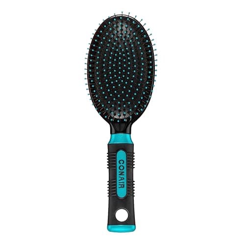 Conair Salon Results Hair Brush, Detangling Hair Brush for Men and Women, For All Hair Types, Metal Bristles and Cushion Base - Image 1