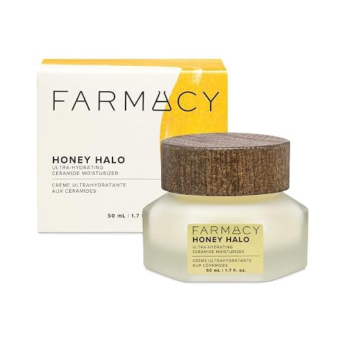 Farmacy Ceramide Face Moisturizer - Honey Halo Hydrating Facial Moisturizer for Dry Skin - Plumps, Soothes + Restores Skin with Potent Ceramides + Buckwheat Honey for a Dewy, Healthy Glow (50ml) - Image 1