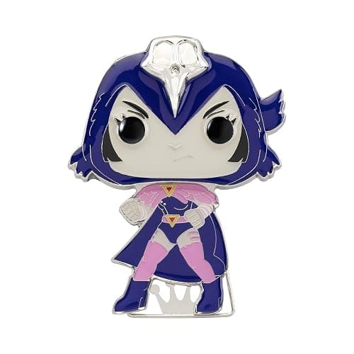 Funko Pop! Large Enamel Pin DC: Teen Titans - Raven - RAVEN - Teen Titans Go! Enamel Pins - Cute Collectable Novelty Brooch - for Backpacks & Bags - Gift Idea - Official Merchandise - Image 1
