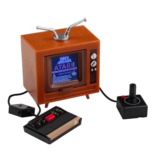 Tiny Arcade Atari 2600 3.5" Mini Retro Game - Playable Console & TV w/ Real Gameplay & Sound-10 Classic Video Games: Pac-Man, Breakout, &More(Ages 8+) - Image 1