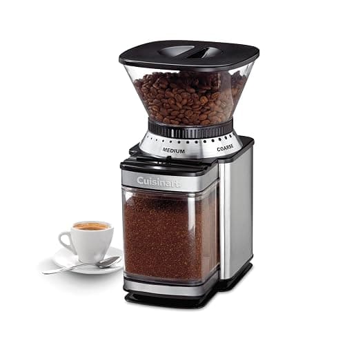 Cuisinart Coffee Grinder, Electric One-Touch Automatic Burr Coffee Grinder with 18-Position Grind Selector, Cup Size Selector for 4 – 18 Cups, DBM-8P1, Black Stainless - Image 1