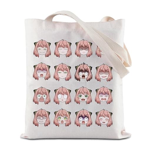 ZJXHPO Japanese Manga Tote Bag Anime Lover Gift Cartoon Lover Reusable Grocery Shopping Bag Anime Manga Shoulder Bag (AY Tote) - Image 1