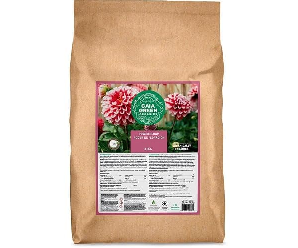Gaia Green Power Bloom Organic Fertilizer 2-8-4, 10 KG, OMRI Listed | High-phosphate organic formula drives abundant flowering, fruit set, and root development for bigger, more vibrant blooms. - Image 1