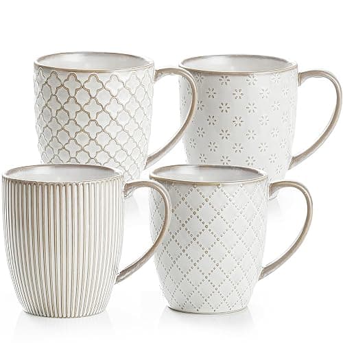 getstar Large Coffee Mugs 16 OZ Set of 4, Ceramic Coffee Mug Microwave and Dishwasher Safe, Coffee Cups Ceramic with Big Handle - Image 1