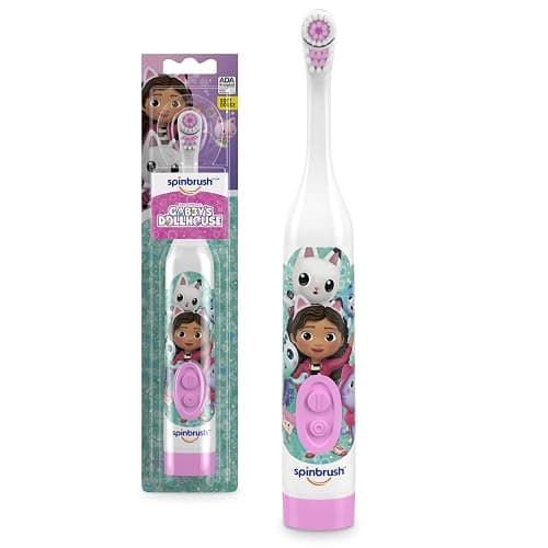 Spinbrush Gabby's Dollhouse Kids Electric Battery Toothbrush, Soft Bristles - Image 1