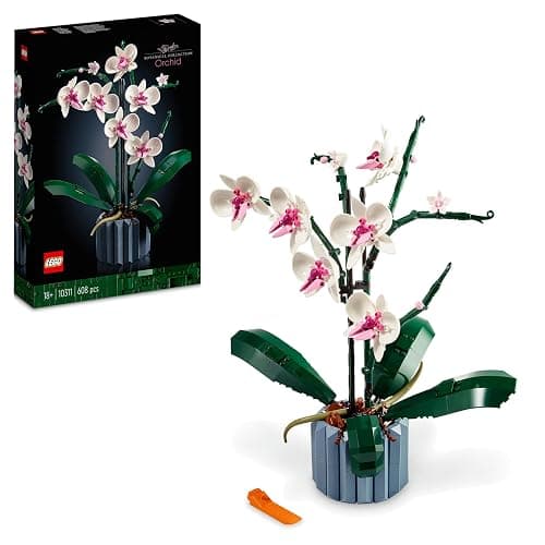 LEGO Botanicals Orchid - Artificial Plant Set for Adults - Gift for Mothers incl. Faux Flowers and a Buildable Vase - Home Office Decor - Botanical Collection - 10311 - Image 1