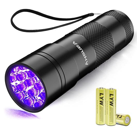 Vansky Black Light UV Flashlight Blacklight 12 LED Urine Detector for Dog/Cat/Pet Urine & Dry Stains and Bed Bug On Carpets/Rugs/Floor,Matching with Pet Odor Eliminator - 1 Pack - Image 1