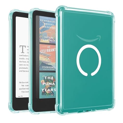 iDLEHANDS Magnetic Clear Case for 7" Kindle Paperwhite 12th Gen 2024 and Kindle Colorsoft - with AirBag Compatible with iPhone MagSafe, for Samsung/Belkin/Anker Wireless Charging Pads, Clear - Image 1