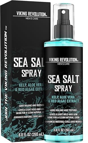 Viking Revolution Sea Salt Spray for Men - Hair Texturizing Spray with Kelp, Aloe Vera and Red Algae Extract - Surf Sprays to Add Volume and Texture for Men and Women Beach Hair - 8.8oz - Image 1