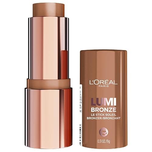 L'Oreal Paris Lumi Bronze Le Stick Soleil Bronzer Stick, Cream-To-Powder Bronzer For A Sunkissed Face Makeup Glow, 110 Toasted Sunlight - Image 1