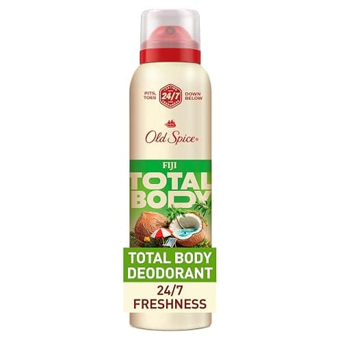Old Spice Whole Body Deodorant Spray for Men, Aluminum Free, Fiji Scent, 24/7 Odor Protection, 24/7 Lasting Freshness, Dermatologist Tested, Gentle on Skin, Safe to Use All Over, 3.5 oz - Image 1