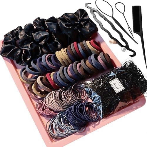 YANRONG 755PCS Hair Accessories for Woman Set Seamless Ponytail Holders Variety Hair Scrunchies Hair Bands Scrunchy Hair Ties For Thick and Curly (Mix) - Image 1