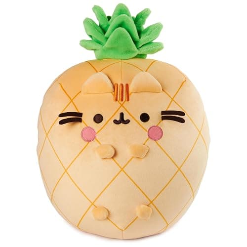 GUND Pusheen Pineapple Scented Squisheen Plush, Squishy Toy Stuffed Animal for Ages 8 and Up, Yellow, 11” - Image 1