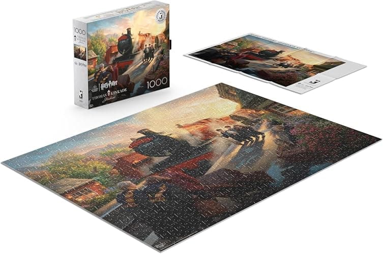 Buffalo Games - Silver Select - Thomas Kinkade - Hogwart's Express - 1000 Piece Jigsaw Puzzle for Adults -Challenging Puzzle Perfect for Game Nights - Finished Size is 26.75 x 19.75 - Image 1