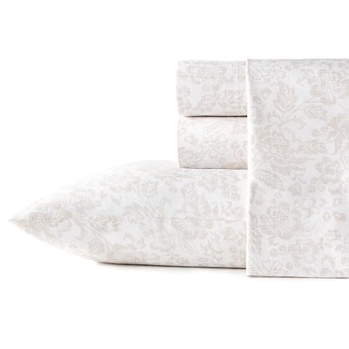 Stone Cottage - Queen Sheets, Cotton Percale Bedding Set, Crisp & Cool Ideal Bedding Set (Mae, Queen) - Image 1