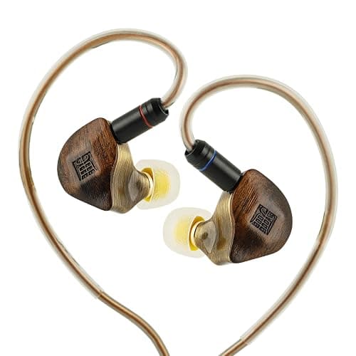 HIFIXAUDIO Tangzu FUDU Verse II Hybrid 1DD+2BA in Ear Monitor, HiFi IEM Earphone, Wired Earbuds with Balanced Tuning, CNC-Machined Brass Cavity, Detachable OFC 2-Pin Cable for Musician (4.4mm) - Image 1
