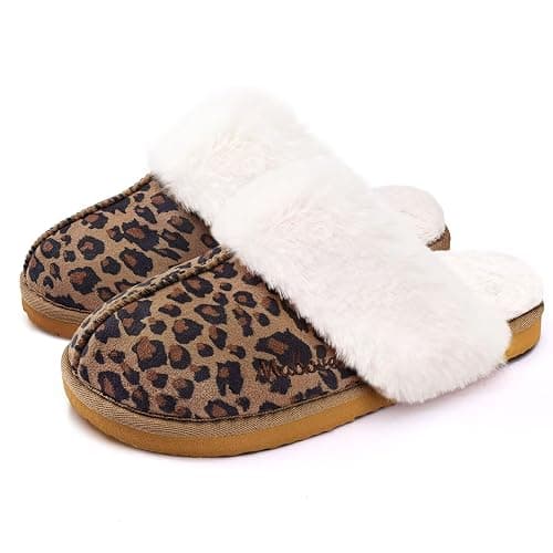 Slippers Womens Memory Foam Suede Slippers Ladies Cosy Winter Warm Slippers Lightweight Anti-slip House Slippers - Image 1