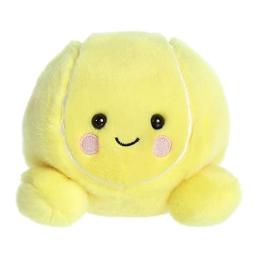 Aurora® Adorable Palm Pals™ Tennis Ace™ Stuffed Animal - Pocket-Sized Play - Collectable Fun - Yellow 5 Inches - Image 1