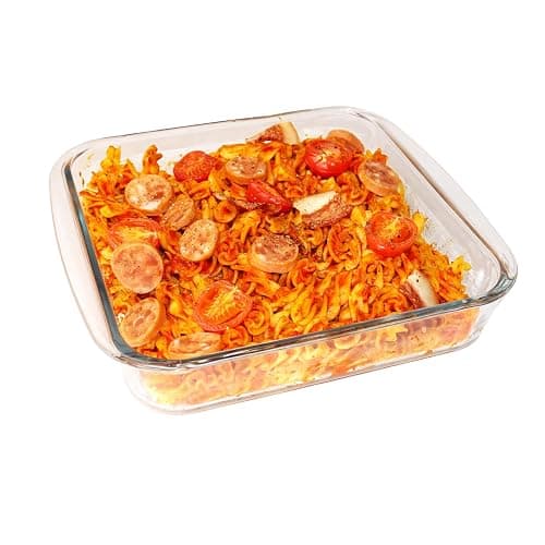 CGNWEEPS 8×8in Square Glass Baking Dish, 1.6QT Glass Baking Pan, Baking Dishes for Oven - Image 1