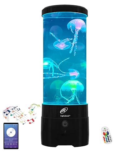 Lightahead Medium Jellyfish Lamp with Bluetooth Speaker, Color Changing LED | Ultimate 12-Inch Fake Jellyfish Aquarium, Larger, Brighter & Wider Than Most, for Everyone Décor, Autism, ADHD, Stress Relief - Image 1