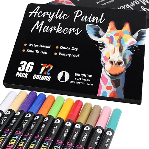 Набор акриловых маркеров 72 цвета (Colours Acrylic 72 Markers for Children) - Image 1