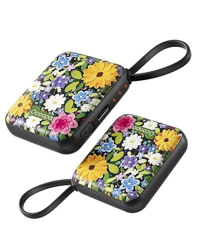 Ocoopa Hand Warmers Rechargeable UT5 Nano – Slim Electric Pocket Heater, Smart Temp Control, 14Hrs Battery, UL Safety, Artists in Bloom Design, Practical Gifts for Women, Christmas, Outdoor, Office - Image 1