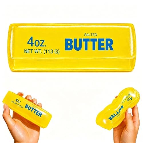 Coconut Oil Butter Squishy Toy, Butter Stick Stress Relief Squeeze Toy, Non-Rebound Moldable Sensory Fidget Toy, Soft Jelly Squishy Desk Toy for Teens Adults - Image 1