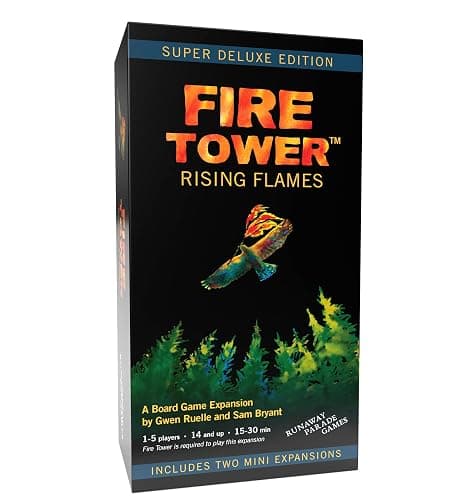 Runaway Parade Games Fire Tower Rising Flames Board Game Expansion: Deluxe Expansion with 2 Mini Expansions - A Fast Strategy Game of Competitive Firefighting (Base Game Required) - Image 1