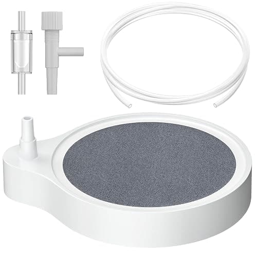 Pawfly Air Stone for Aquarium, 2" Fish Tank Bubbler, Fish Tank Air Stone, Aquarium Bubbler for Air Pump, Oxygen Bubble Diffuser for Bucket, Small Pond & Hydroponics, White - Image 1