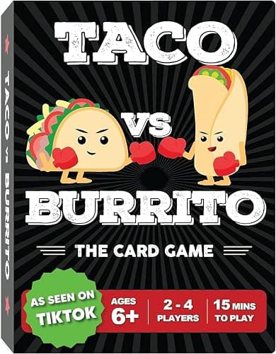 Taco vs Burrito - The Wildly Popular Surprisingly Strategic Card Game Created by a 7 Year Old - 5 Ways to Play - a Family-Friendly Party Game for Kids, Teens & Adults - Image 1