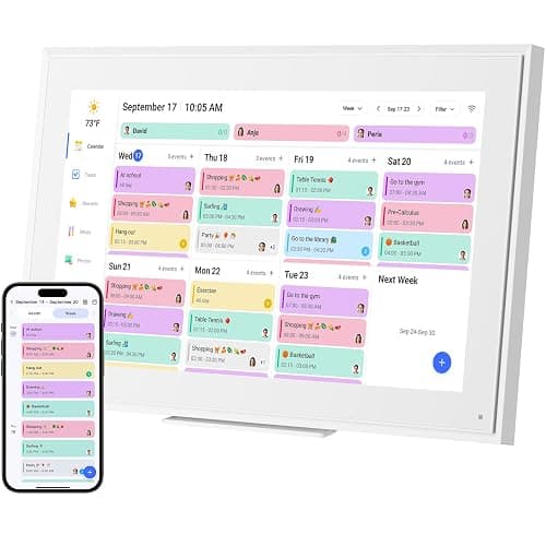 15.6-inch Wall Digital Calendar,Smart WiFi Calendar & Chore Chart,Full HD Touchscreen Interactive Display for Family Schedules-Wall/Desk Mountable Planner,Meeting Reminders & Deadline Tracking - Image 1
