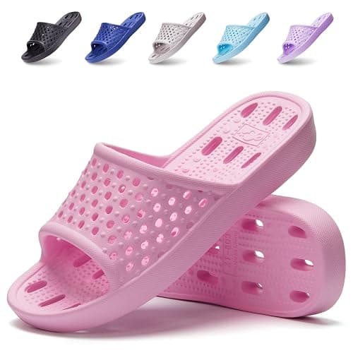Xomiboe Shower Shoes Men Quick Drying Women Shower Sandals Non-Slip Comfortable House Slippers Bathroom Hotel Flip Flops Slides With Students Gym - Image 1