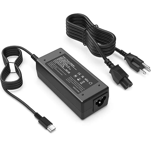VJYUIJAY Universal 65W USB C Laptop Charger Compatible with HP chromebook Lenovo Dell Acer Asus Samsung Google Computer Type C Power AC Adapter - Image 1
