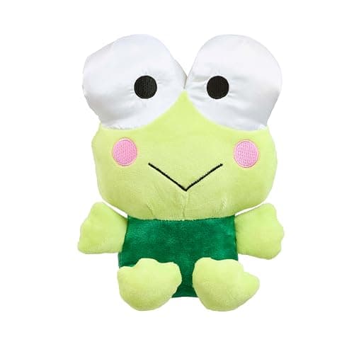 Hello Kitty Friends Plush, 22cm Keroppi Soft Toy, Cute Frog Character from Hello Kitty Series, Official Licensed Merchandise, Gift for Fans and Collectors, Suitable for Ages 4+ - Image 1