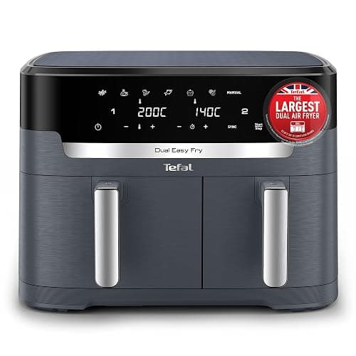 Tefal XXL 11L Dual Drawer Air Fryer, 7 Preset Programs, Oil-Free | 6.5L and 4.5L Drawers, Serves 8 to 10, Frying, Baking, Heating, Drying, 40-200C Manual Control, Dishwasher Safe - Image 1