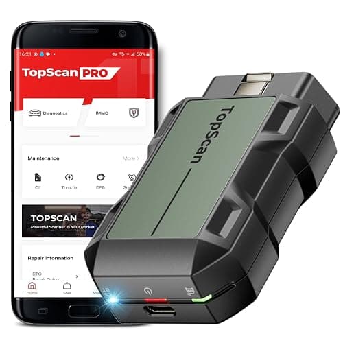TOPDON TopScan Pro, OBD2 Scanner Bluetooth for iOS & Android, Diagnostic Scan Tool for All Cars, Car Code Reader with Reset Scanner, 13+ Reset Service, Upgraded Version of Topscan Lite - Image 1