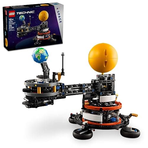 LEGO Technic Planet Earth and Moon in Orbit Building Set, Outer Space Birthday Gift for 10 Year Olds, Solar System Toy for Imaginative, Independent Play, Space Room Décor for Boys & Girls, 42179 - Image 1