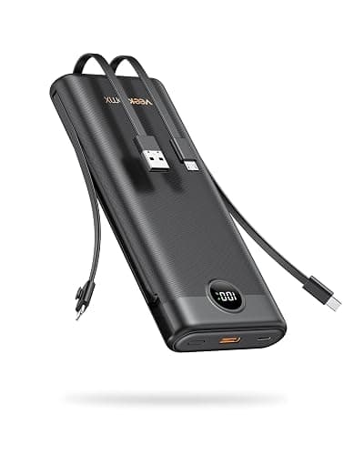Power Bank 30000mAh, VEEKTOMX 22.5W Fast Charging Portable Charger built in cables, USB C Battery Pack, External Travel Battery Bank Compatible with iPhone, Samsung, Android Devices for Travel(1 Pack) - Image 1