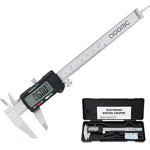 Adoric Digital Caliper, Electronic Digital Caliper Stainless Steel Body with Large LCD Screen | 0-6 Inches | Inch/Millimeter Conversion - Image 1