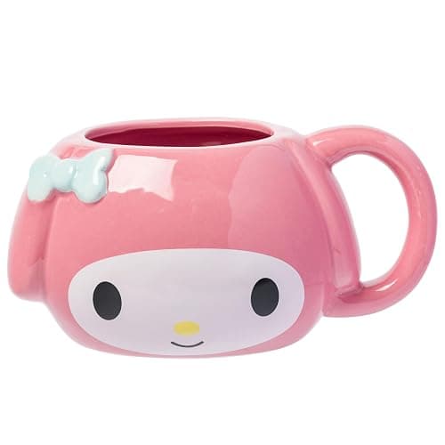Silver Buffalo Sanrio Hello Kitty and My Melody, 3D Sculpted Mug, 20oz | Hello Kitty and Friends, Ceramic, 0.59 Liters - Image 1
