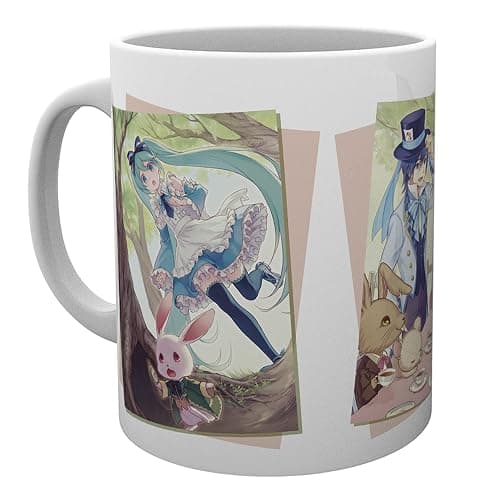 ABYSTYLE Hatsune Miku Wonderland Ceramic Coffee Tea Mug 10 Oz. Anime Manga Drinkware Microwave Dishwasher Safe Home & Kitchen Essentials Gift - Image 1