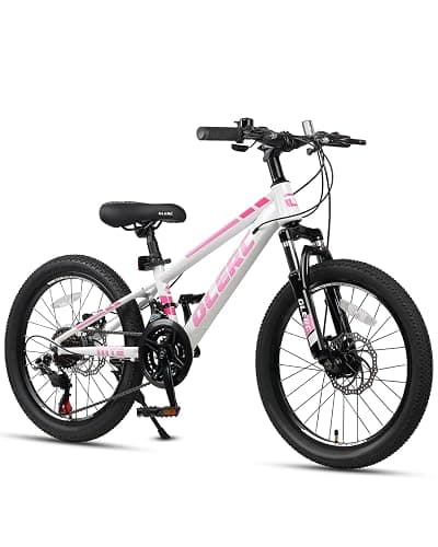 Glerc 20 24 Inch Kids Bike, Kids Mountain Bike for Boys and Girls Ages 6-15, 21-Speed Skyline Bicycle with Front Suspension and Disc Brakes, Multiple Colors - Image 1