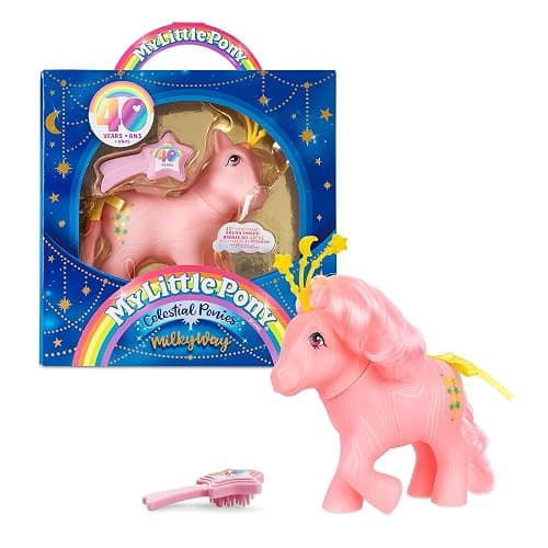 My Little Pony Classics - Celestial Ponies - Milky Way - Retro 4" Collectible Play Figure, Great For Kids, Toddlers, Adults, Girls and Boys Ages 3+ - Image 1