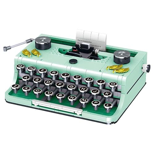ELAICREE Ideas Retro Typewriter Building Set for Adults, 820PCS Classic Retro Series Typewriters Toys Model Best Nostalgic Gift - Image 1