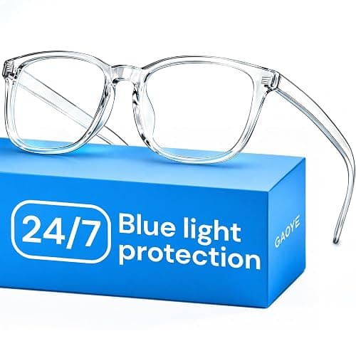 Gaoye Blue Light Glasses for Computer & Gaming - Clear | Blue Light Blocking, Anti UV Ray Lenses, Scratch-Resistant, Comfort Fit - Image 1